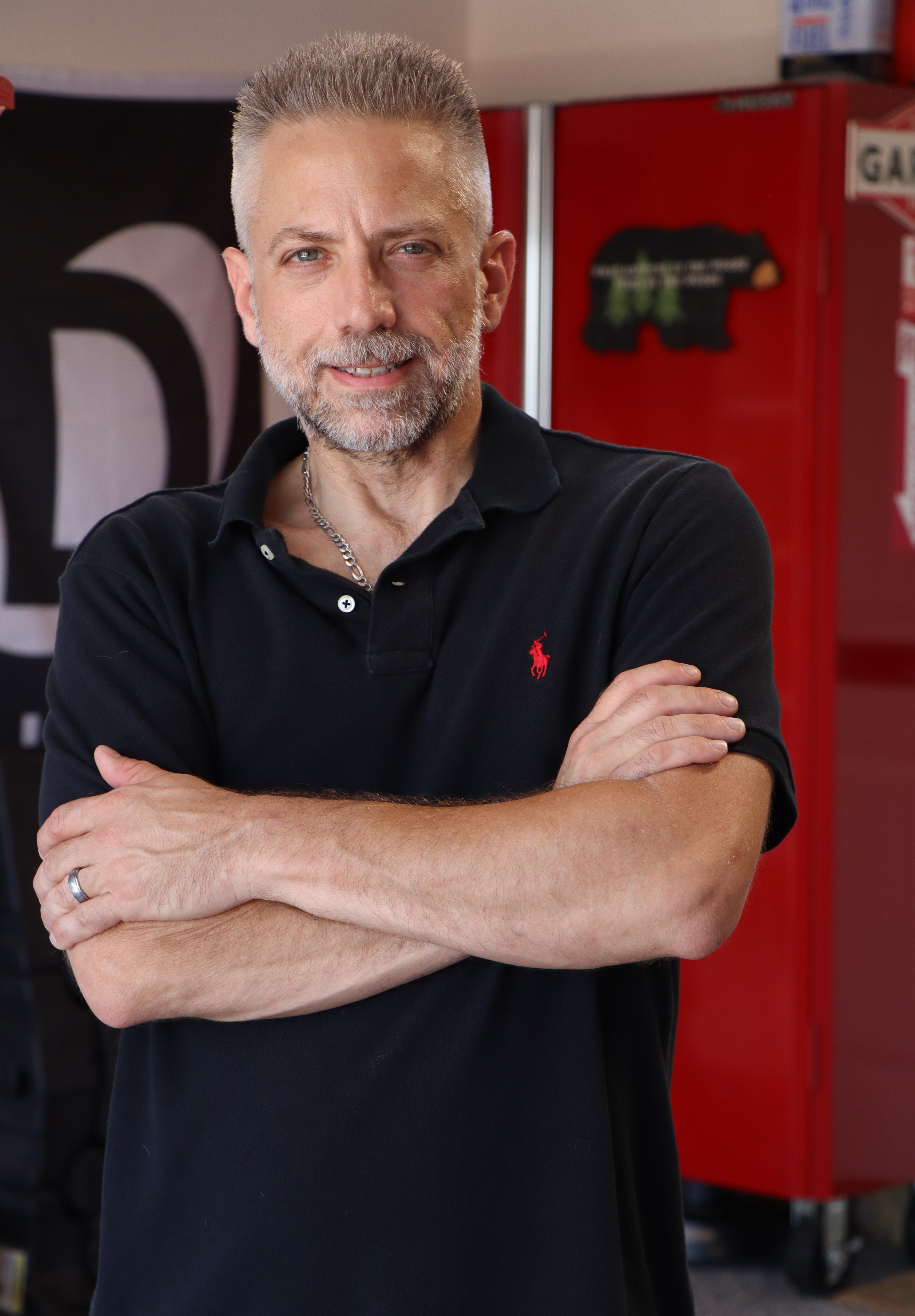 Jason, owner of Reset by Jason, in his Rockwall studio